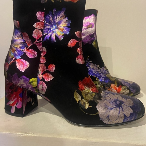 Miss-Fire fabulous painted suede boots sz 39 - Picture 7 of 11